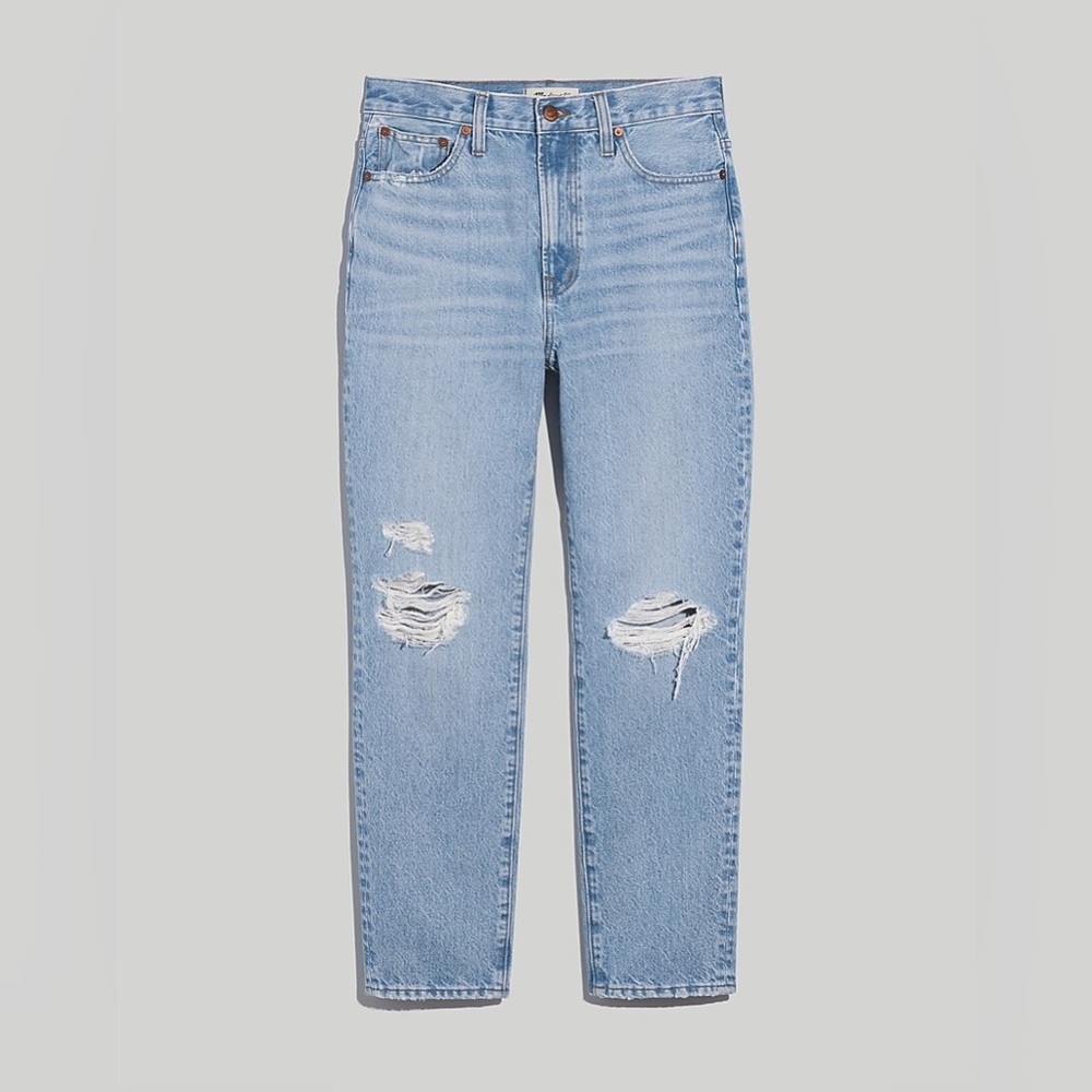 Madewell The Perfect Vintage Jean in Grandbay Wash: Ripped Edition